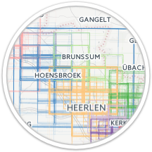 Dekkingsgebieden geladen in CartoDB